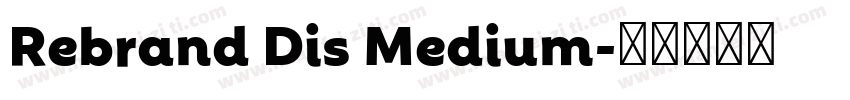Rebrand Dis Medium字体转换